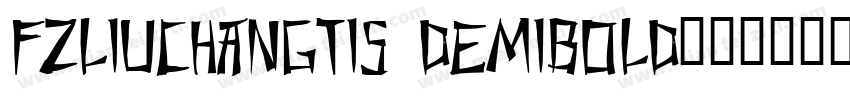 FZLiuChangTiS DemiBold字体转换
